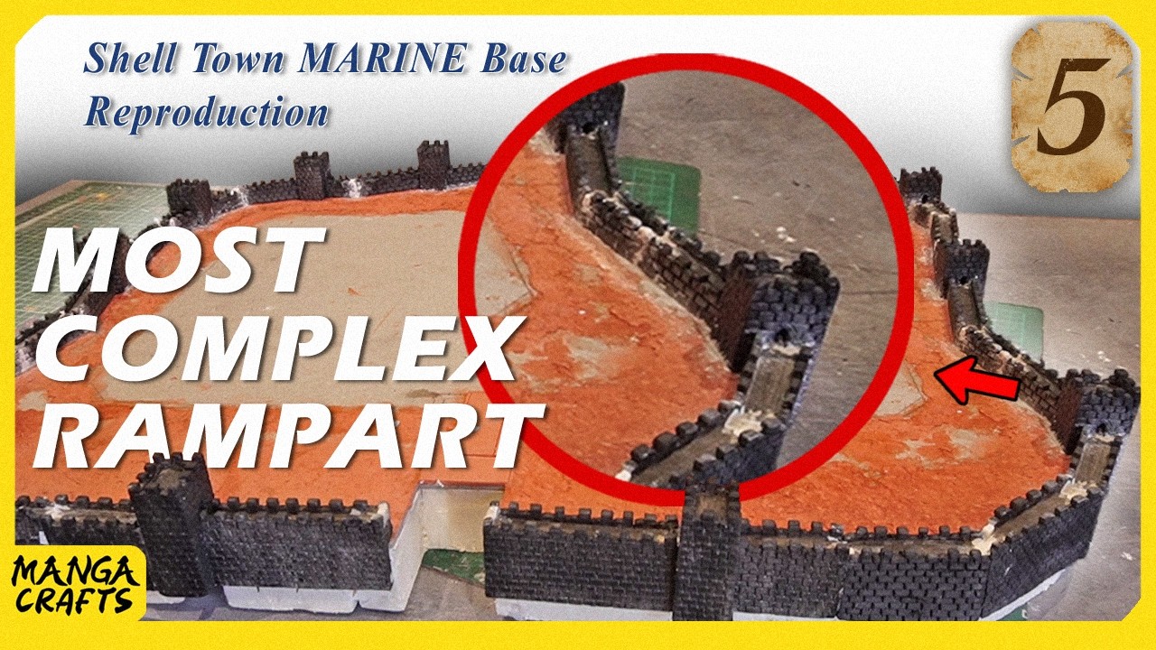 Marine Base Fortress | Wall Was Way Harder to Build Than It Looks | One Piece Diorama