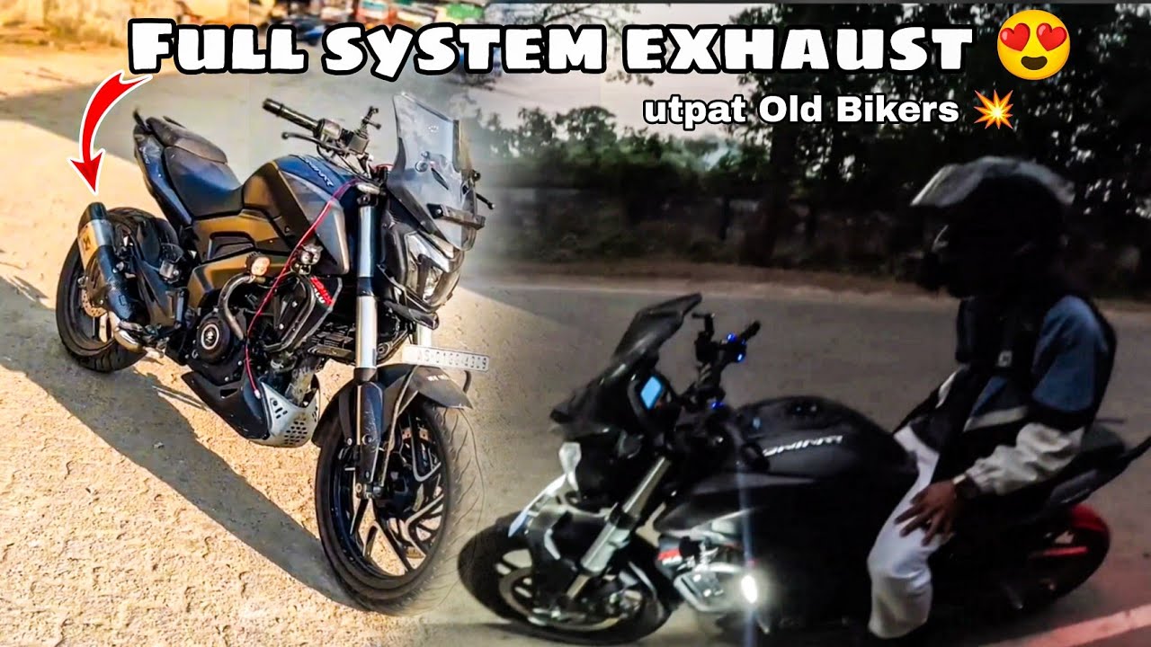 Finally install a Full system exhaust Dominar 400😍 || Bikers vlogs 09 