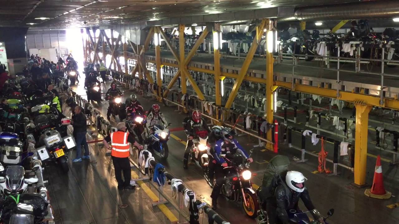 Boarding the ferry to the Isle of Man
