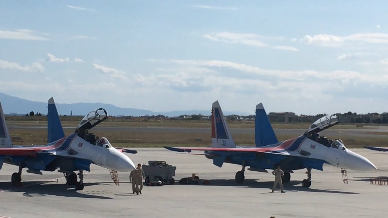 Havada asılı kalabilen Rus SU-35 lar Teknofest 2019 da nefes kesti, İstanbul Atatürk Havalimanı