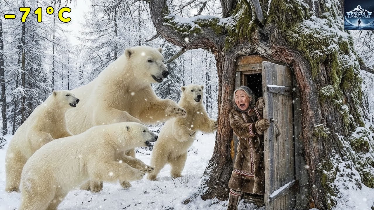 85-Year-Old Widow Lives Inside a Tree -71°C ❄️ Escaping a Polar Bear Pack