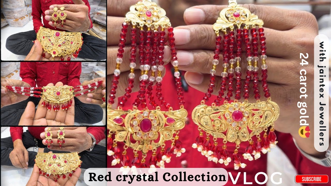All collection of RED CRYSTALS😍|Review of the CUSTOMER🙏🏻✌🏻|JAINTEX JEWELLERS👍|Subcribe us|