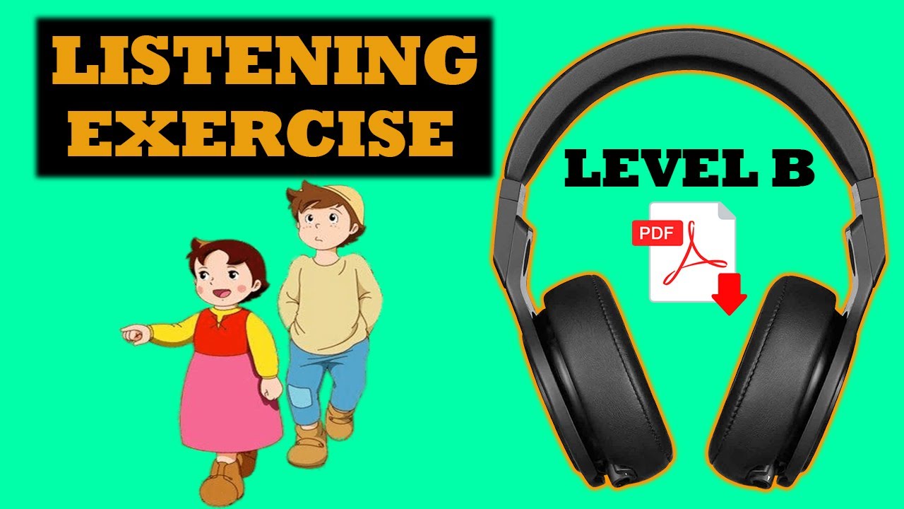 Listening Comprehension Test + PDF - B level - Easy English Lesson