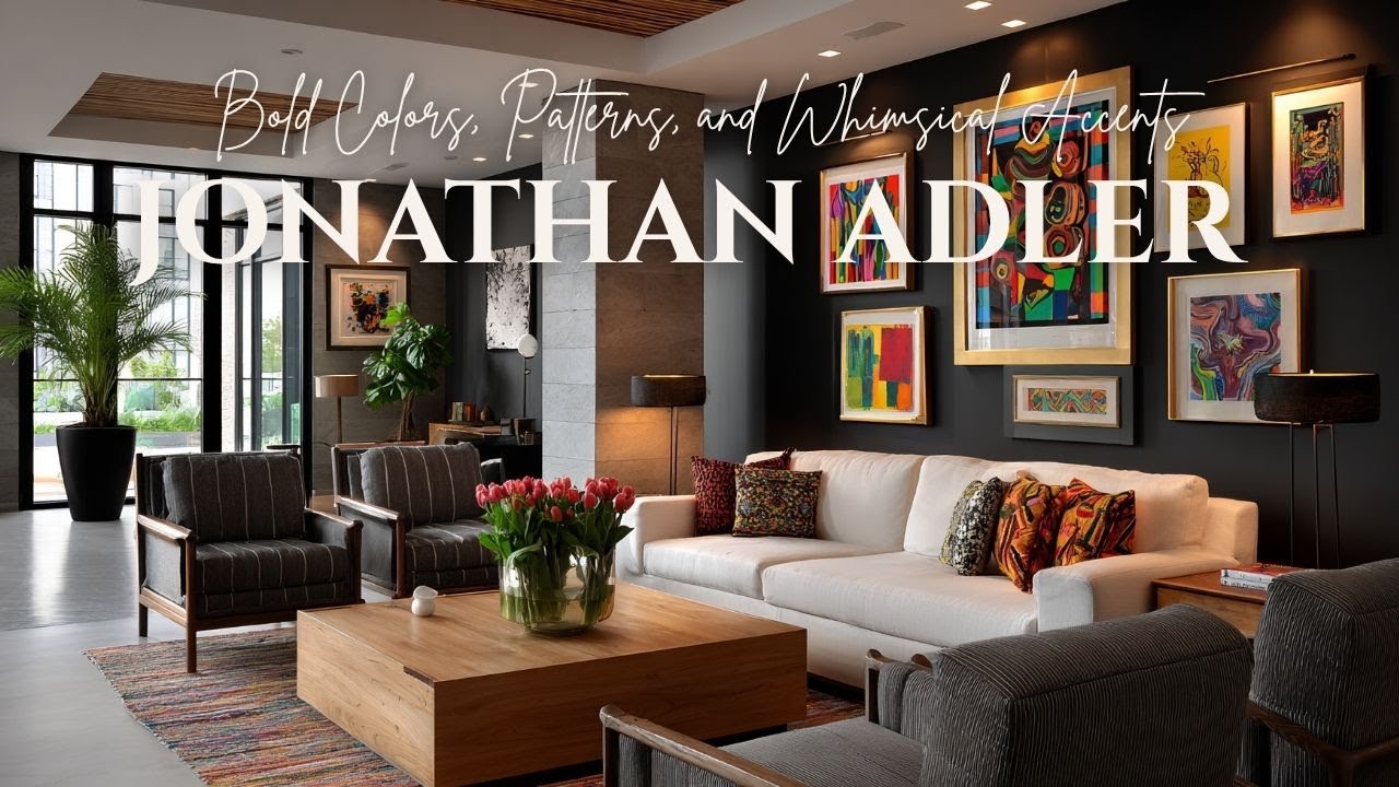 A Modern Summer Retreat with Jonathan Adler  Bold Colors, Patterns, and Whimsical Accents
