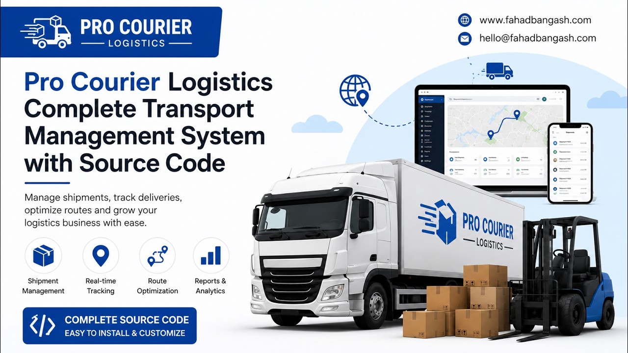 Cargo Pro Courier Logistics Complete Transport Management System with Source Code