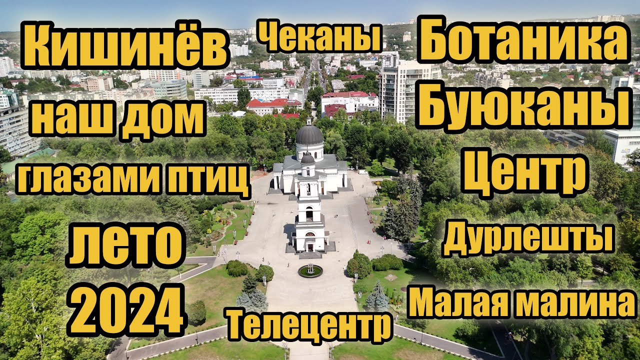 Кишинёв - наш дом глазами птиц летом 2024 года