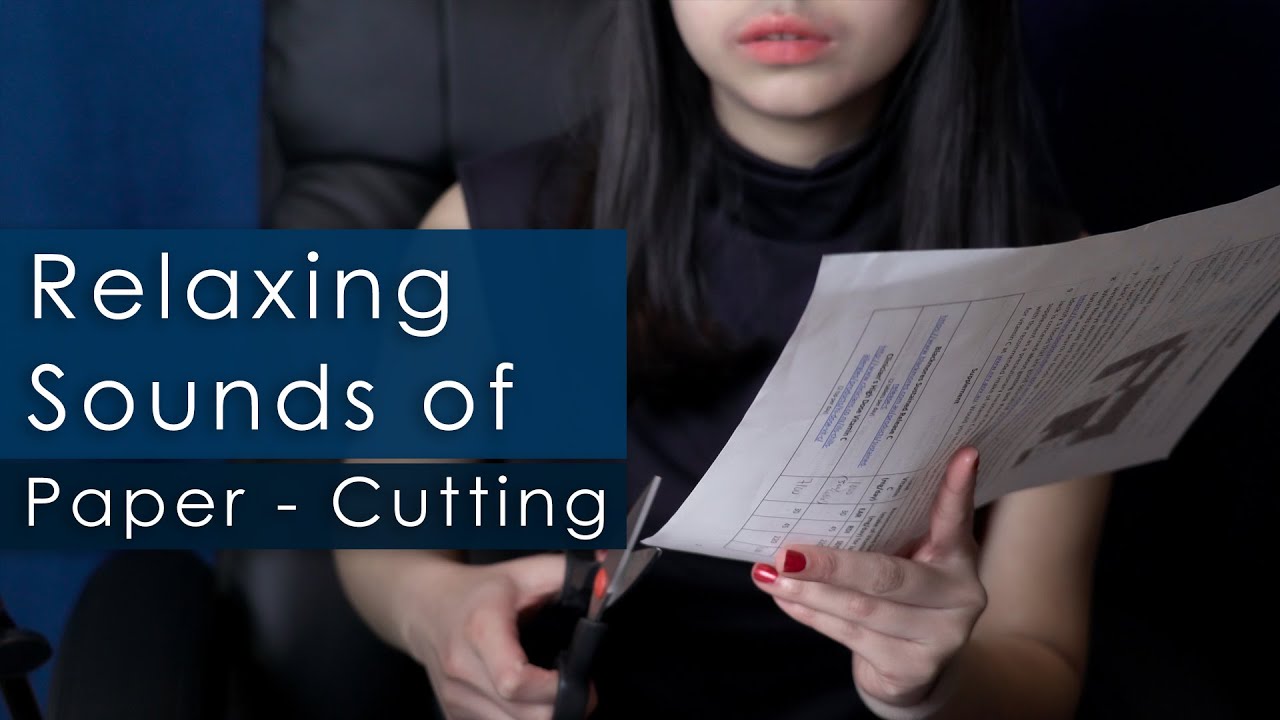 🔊 ASMR ✂ Relaxing Sounds of Paper Cutting, Scissors & Paper Sounds  | No Talking ✂