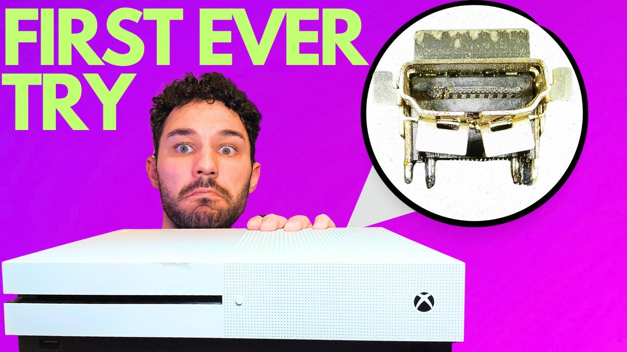 BEGINNER HDMI REPAIR - BROKEN Xbox One S Can I Fix It?