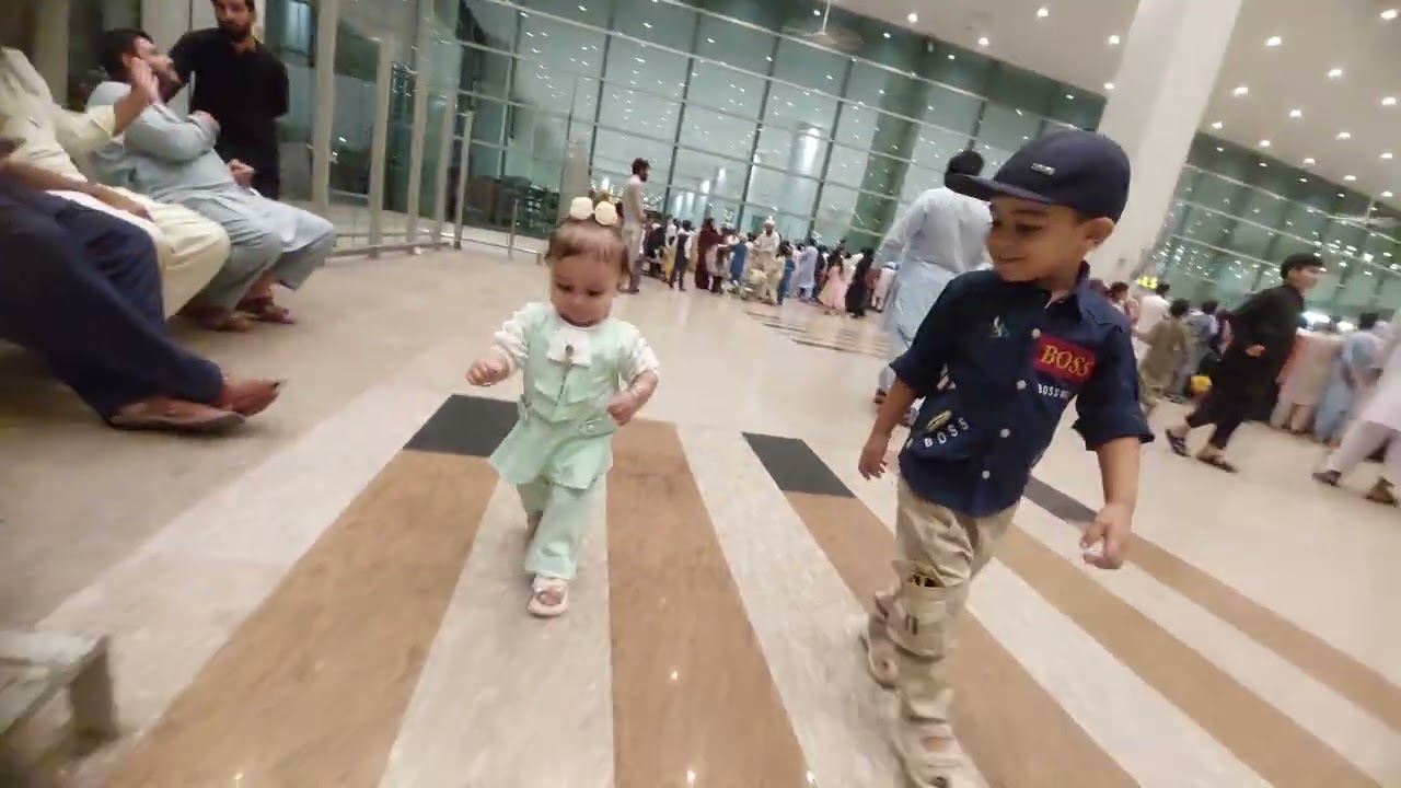 Rayyan haider and Jannat Shahzadi at Islamabad International Airport part 2