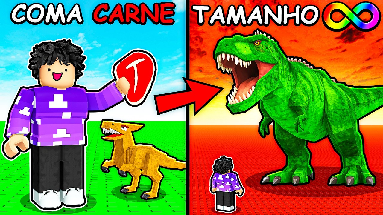 Gastei TRILHÕES evoluindo MEU DINOSSAURO no Roblox