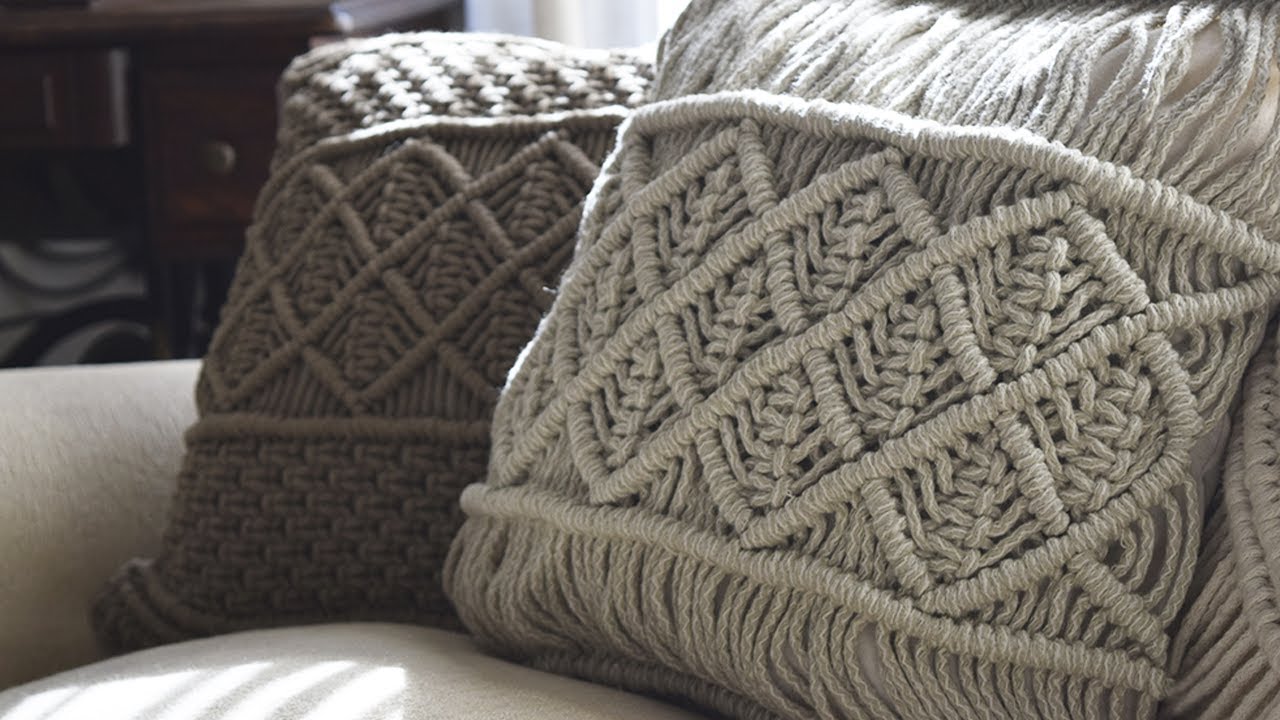Almohadón Macramé - Paso a paso