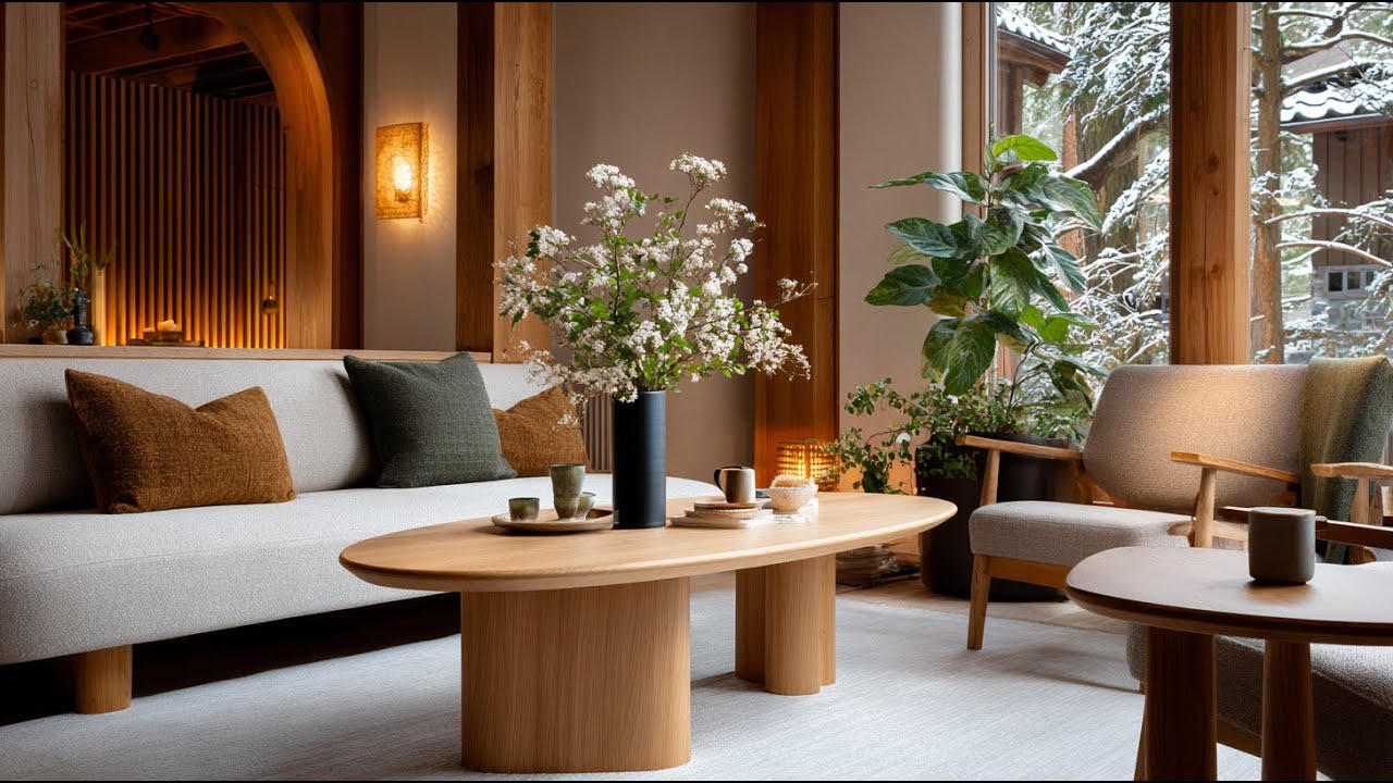Japandi Winter Interior Decorating Ideas Blending Minimal Design with Cozy Natural Elements!