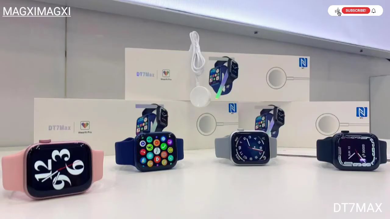 🇨🇳 MODEL: DT 7 MAX 45MM SMART WATCH SERIES.7 FULL SCREEN 1.9 INCH WearFit pro APP Unboxing Review