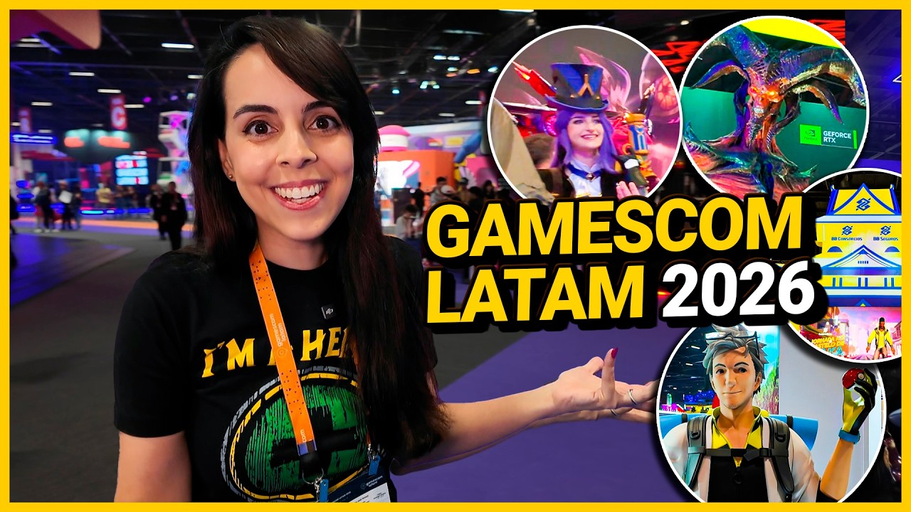 GAMESCOM LATAM 2026 - STANDS, DICAS, BRINDES | NINTENDO, INVENC&Iacute;VEL, LOGITECH, RIOT, NVIDIA E MAIS!