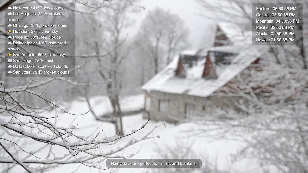 🎄 Cozy Cabin Music Live Stream 🎄