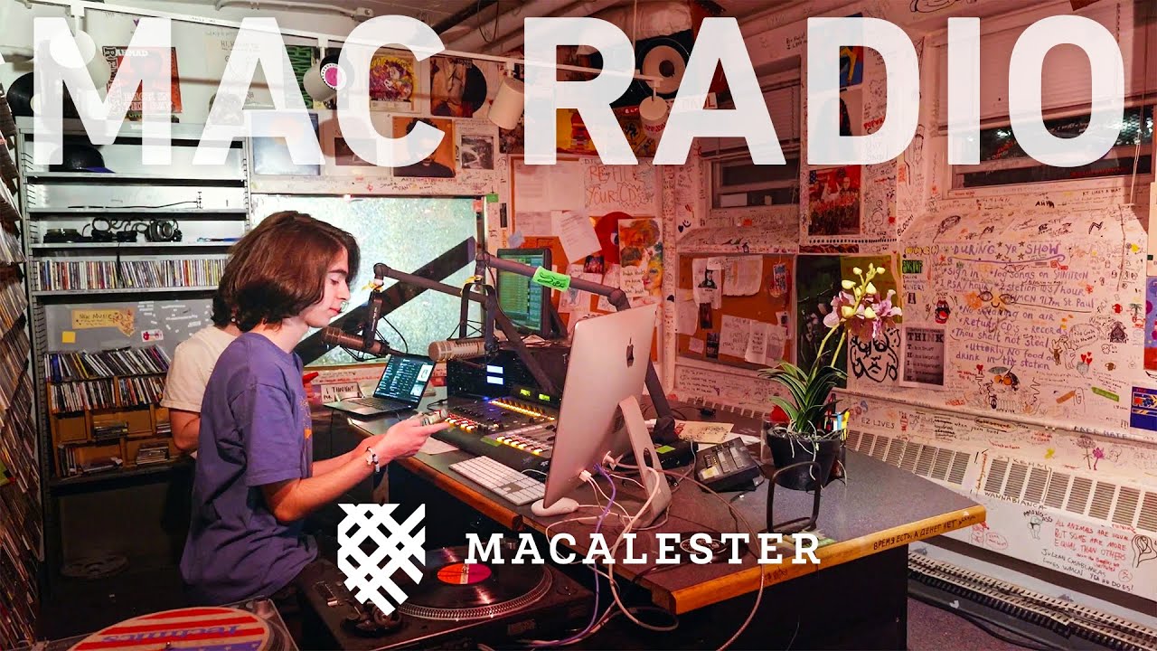 The student-run Macalester College radio station that airs 24/7/365