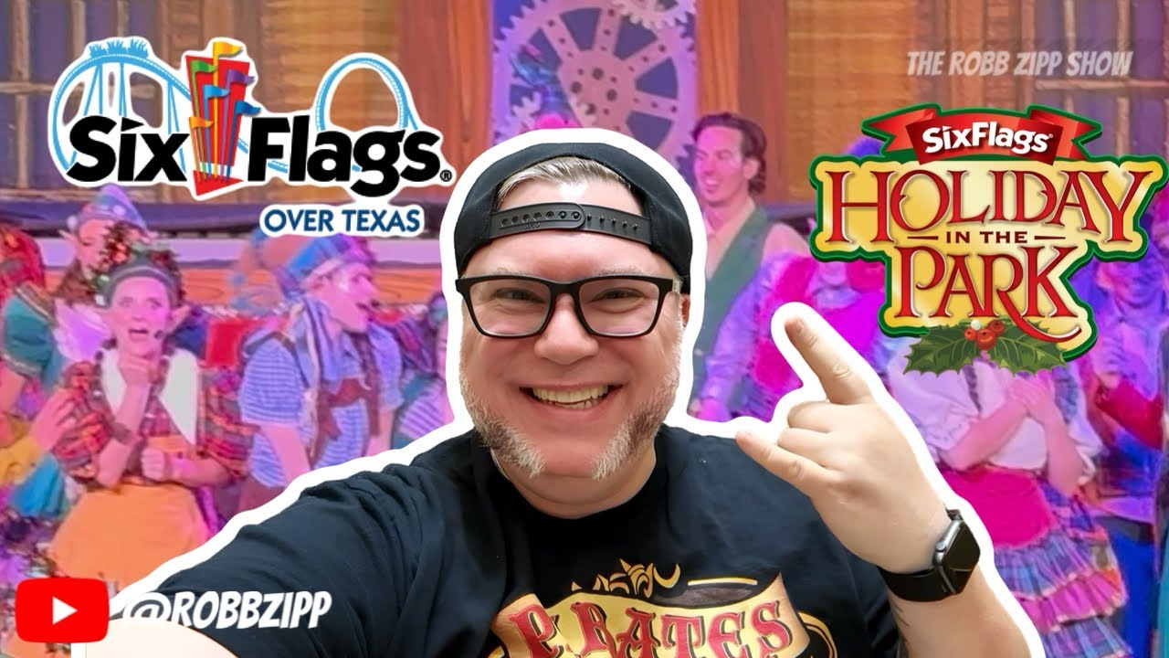 🎄 РОББ ЗИПП В SIX FLAGS OVER TEXAS ОТДЫХ В ПАРКЕ 25.11.2025