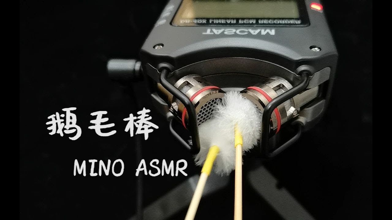 【MINO ASMR】新設備處女作·鵝毛棒的酥麻掏耳·無人聲採耳催眠哄睡