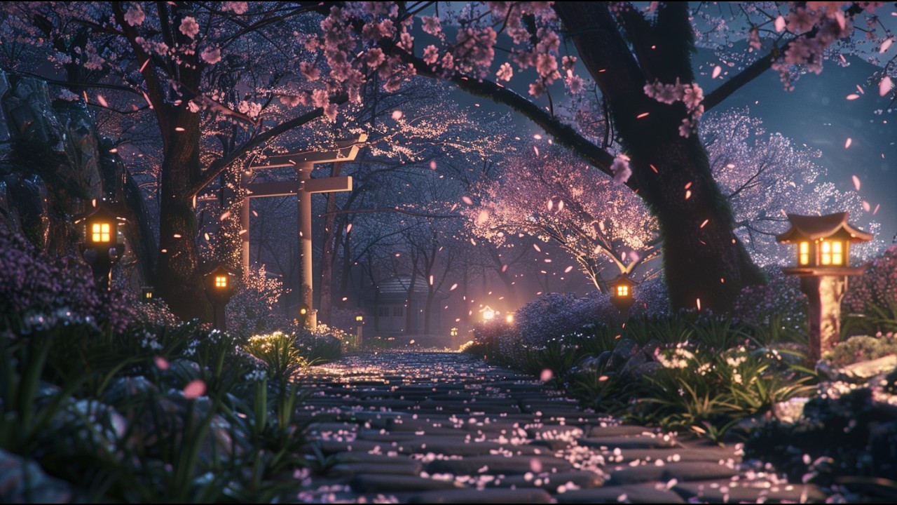 Study Music | Zen Stone Garden Meditation – Night Zen (20min)