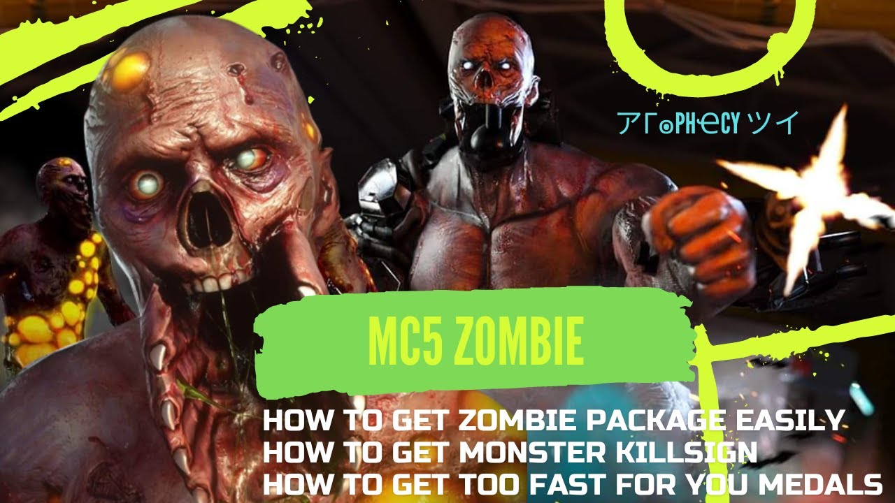 MODERN COMBAT 5 MC5 - HOW TO GET - ZOMBIE PACK EASILY - MONSTER KILL SIGN -  TOO FAST FOR YOU MEDALS
