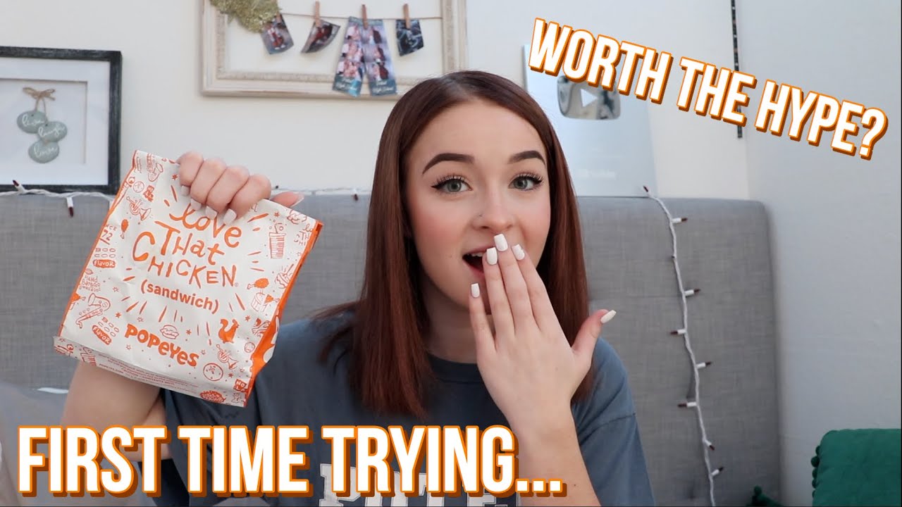 Popeyes Spicy Chicken Sandwhich | Trying For The FIRST Time