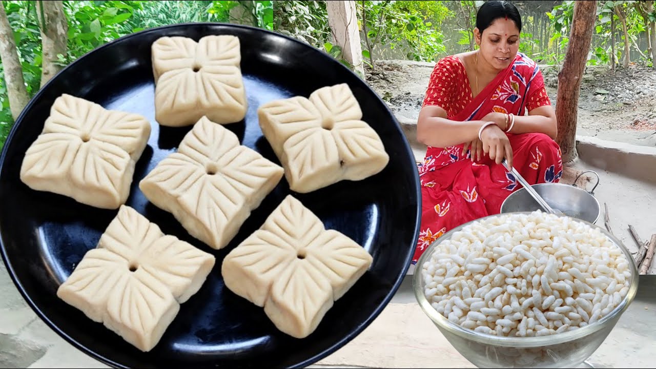 এক বাটি মুড়ি দিয়ে যে এত সুন্দর পুর ভরা পিঠে তৈরী করা যায় না দেখলে বিশ্বাস হবে না | Pitha recipe