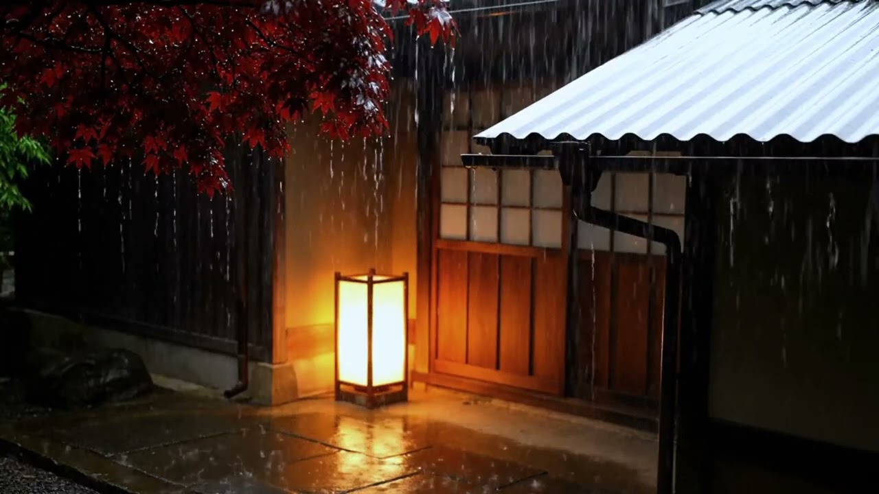 Rain Sounds For Sleeping   99% Instantly Fall Asleep With Rain And Thunder Sound