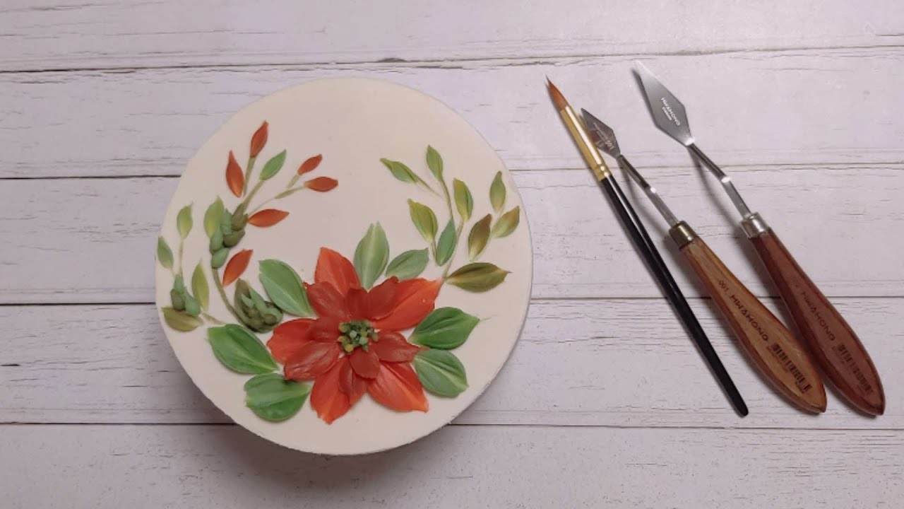 나이프 플라워 포인세티아/독학 나이프 플라워 /knife flower Poinsettia