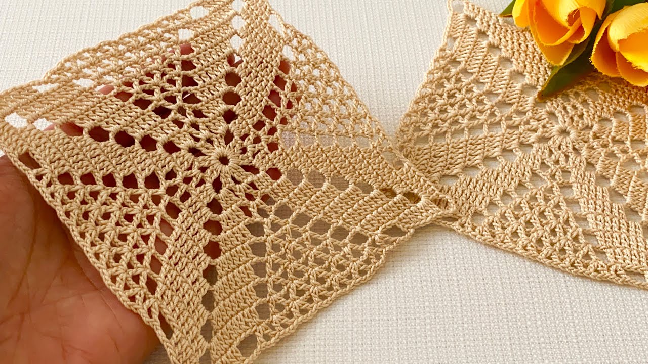 💛Amazing Crochet Motif Pattern Multipurpose Runner, Blouse How-To Tutorial for Beginners