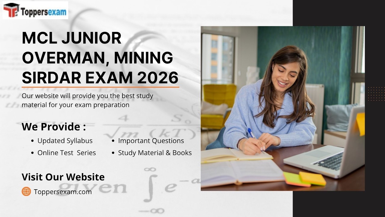 Mcl junior overman exam syllabus 2026 | mcl junior overman important questions 2026 #mcl #exams