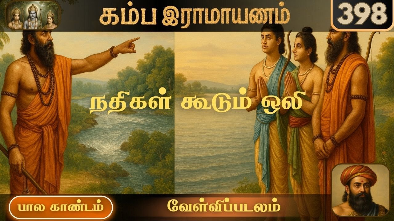 நதிகள் கூடும் ஒலி | Song 398 | வேள்விப்படலம் | பால காண்டம் | Kamba Ramayanam