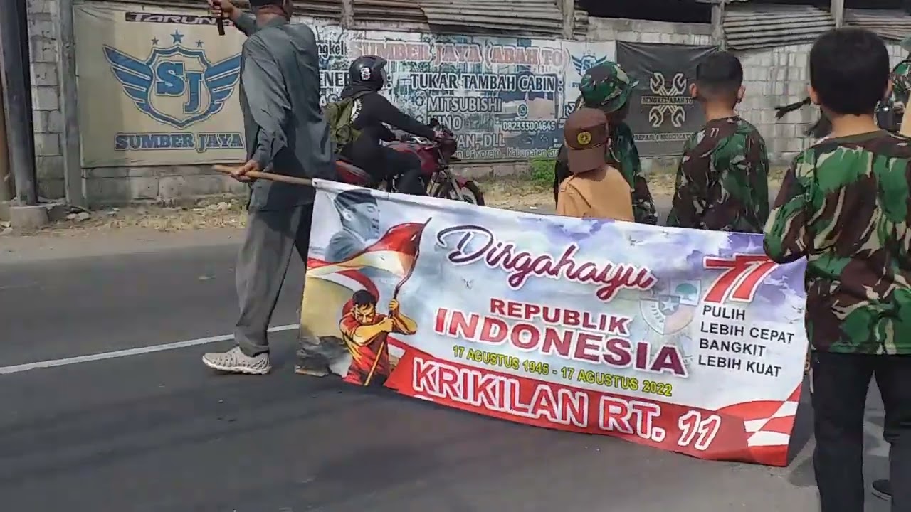 karnaval HUT RI 77 Krikilan Driyorejo Gresik