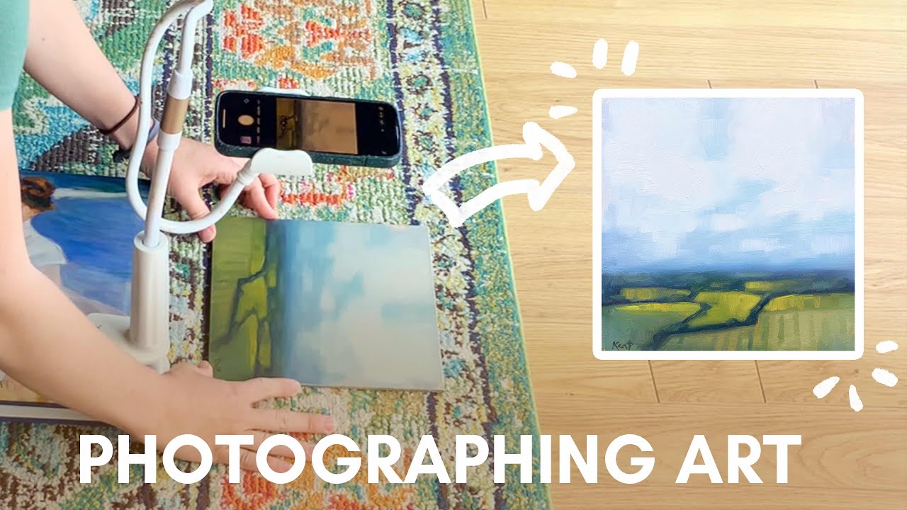 The easiest way to photograph paintings ✭ How I photograph my art