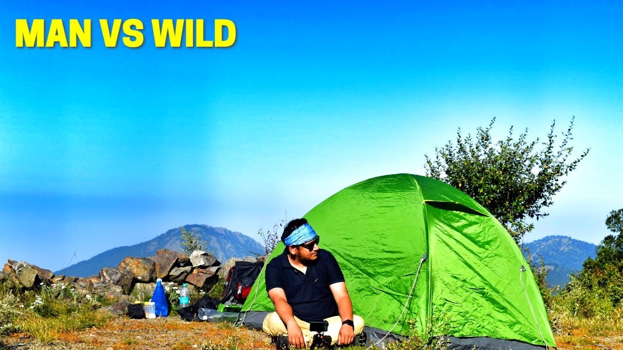Wild Night Camping and Cooking on the Mountain Top - Uttarakhand | Camping in India
