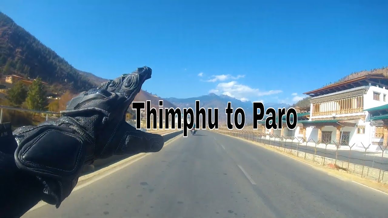 Thimphu to Paro bike ride !!
