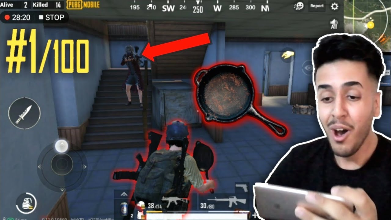 بە تاوە لەسەریم دا 😱  یەکەم یاریم لە پەبجی 😂😂  My first game in PUBG MOBILE