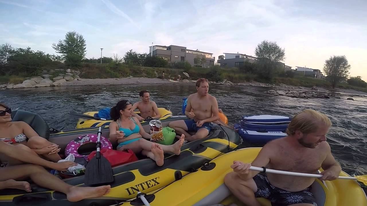 Limat river floating Zurich