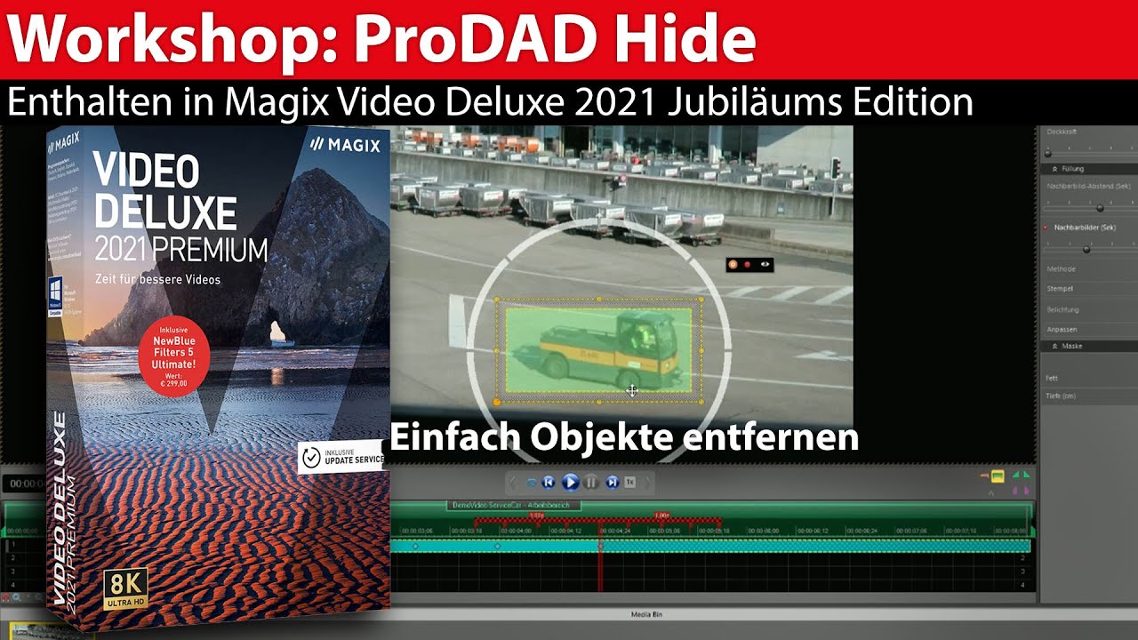 Workshop: Prodad Hide - kostenlos in der Magix Video Deluxe 20-Jahre-Edition