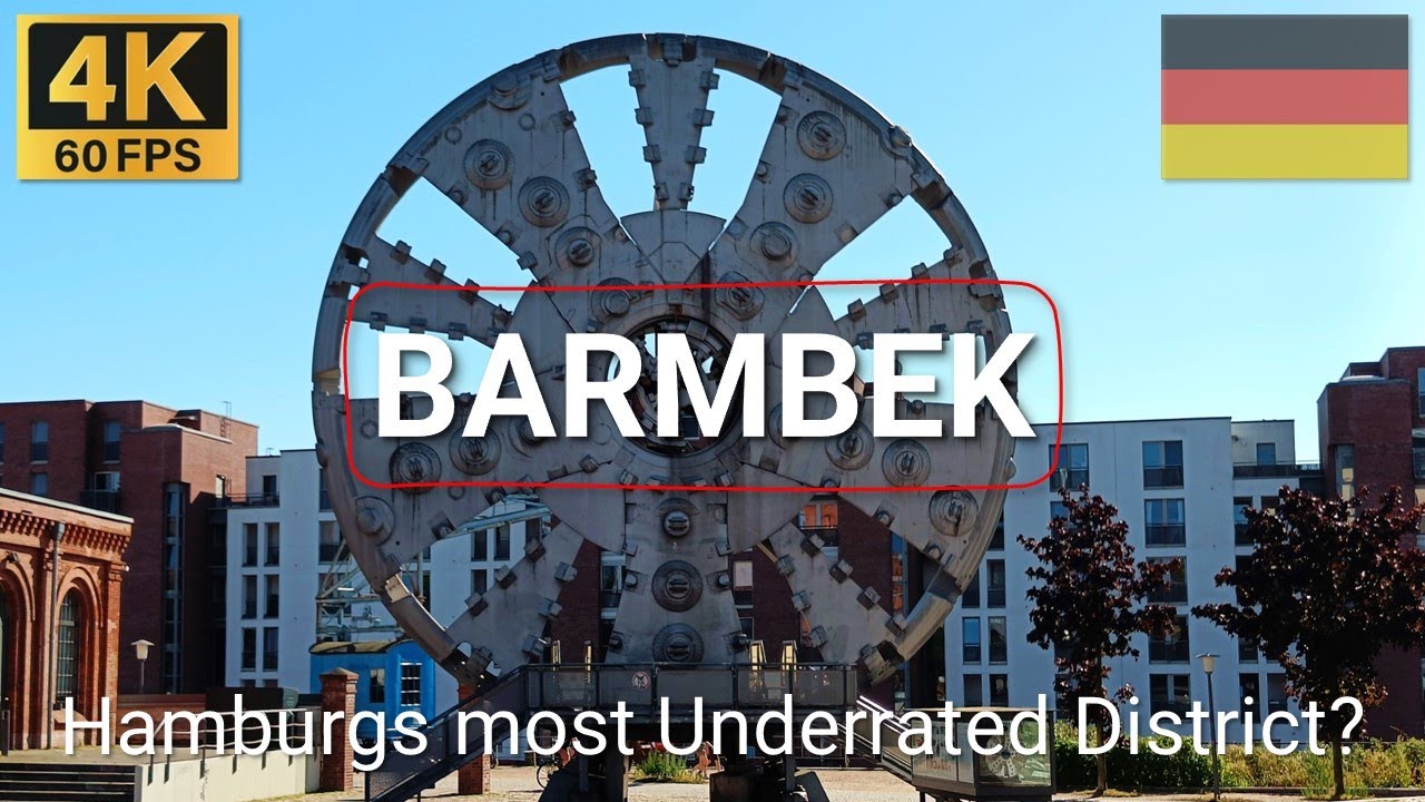 HAMBURG, Germany 🇩🇪 | 2023 | 4K·60p | Walk around Barmbek Railway Station
