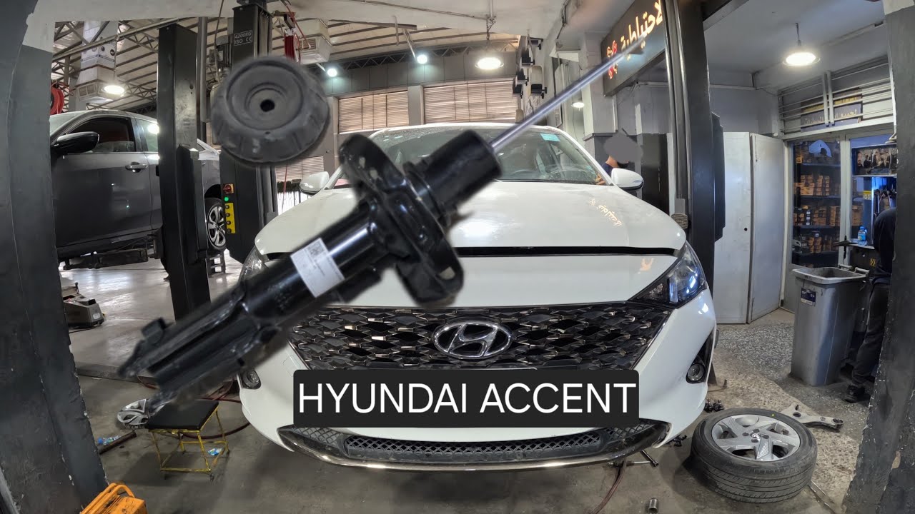 Reemplazo de amortiguador delantero - soporte de puntal ... Hyundai Accent 2017-2023