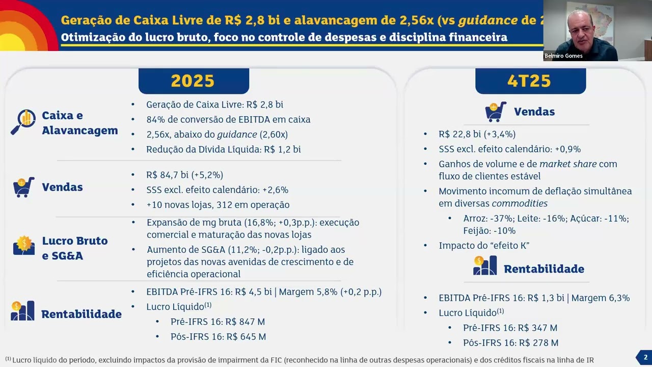 ASAI - TELECONFERÊNCIA DE RESULTADOS 4T25 (ASAI3)