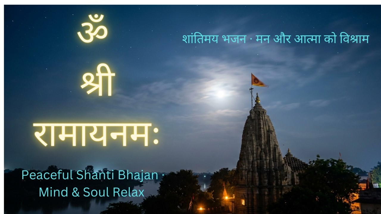 Om Shri Ramaya Namah 🙏 Ek shant bhajan jo mann aur atma dono ko shaant kare. Meditation and devotion