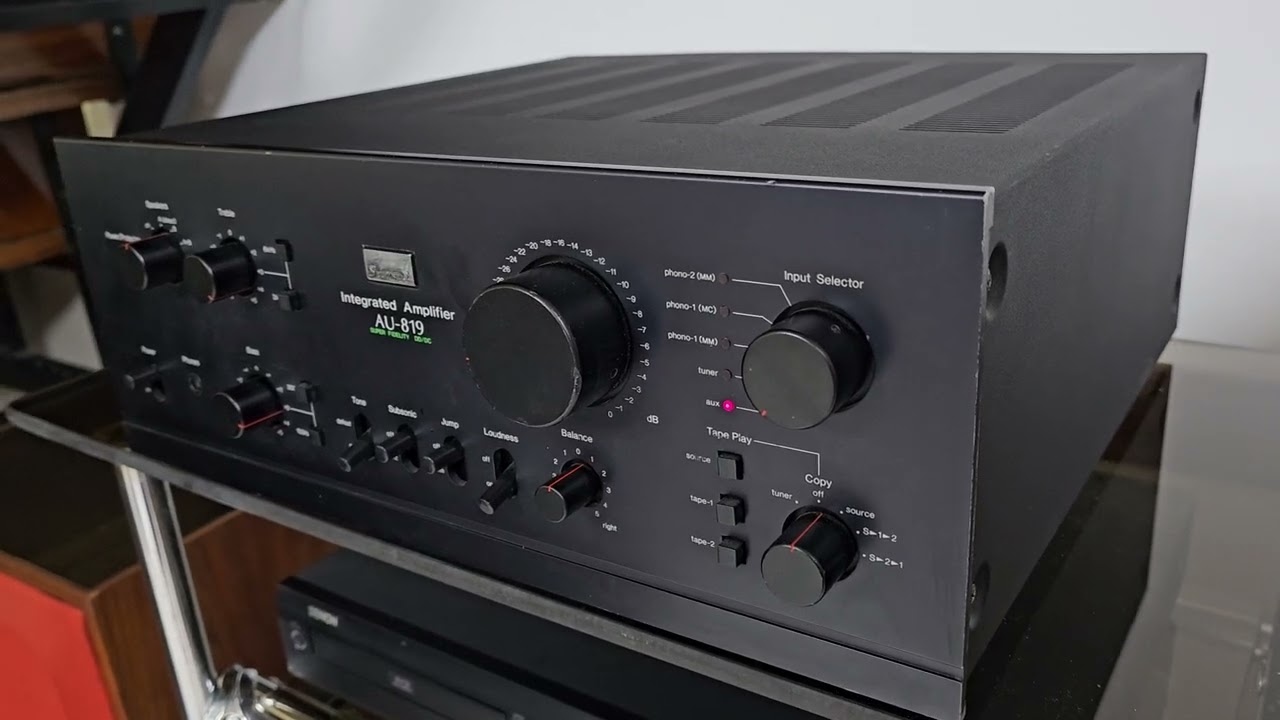 Sansui Au-819 Stereo Amplifier Reccaped Operational Test Video.