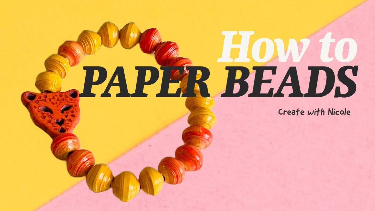 How to roll paper beads