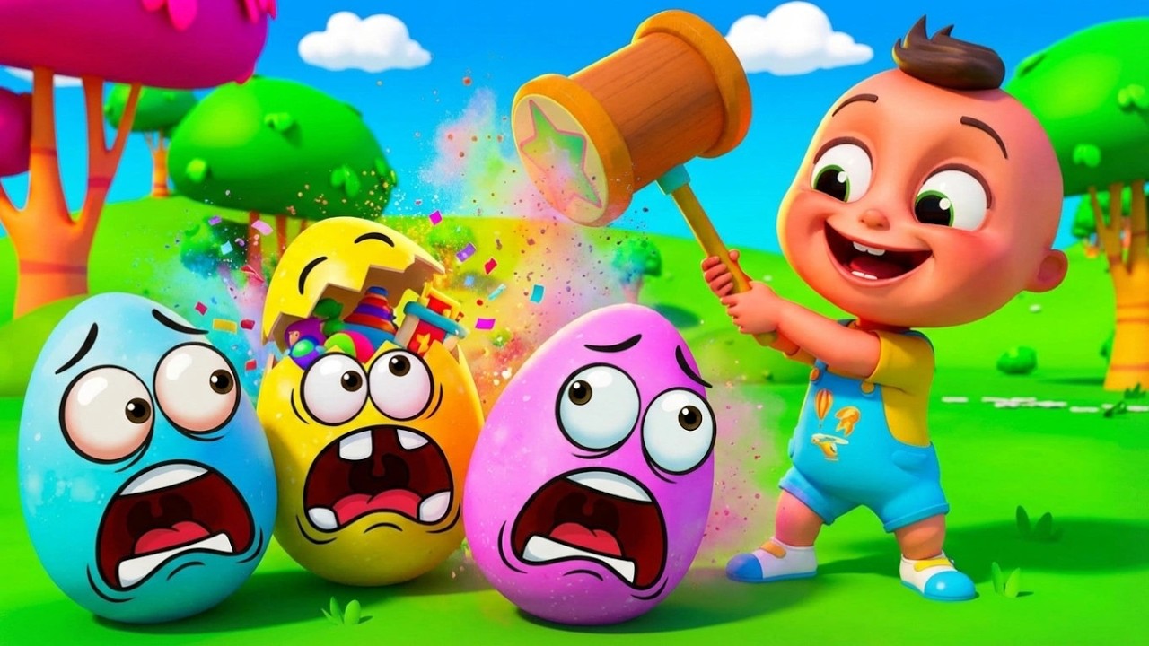 Ovos Surpresa Divertidos 🥚🌈 | Mais Músicas Educativas para Crianças com Baby Berry!🎶