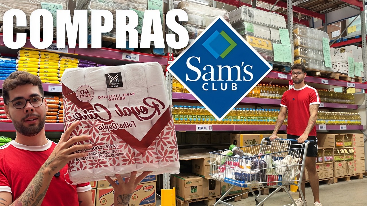COMPRAS DO M&Ecirc;S COMPLETA NO SAM'S CLUB | SER&Aacute; QUE VALE A PENA?