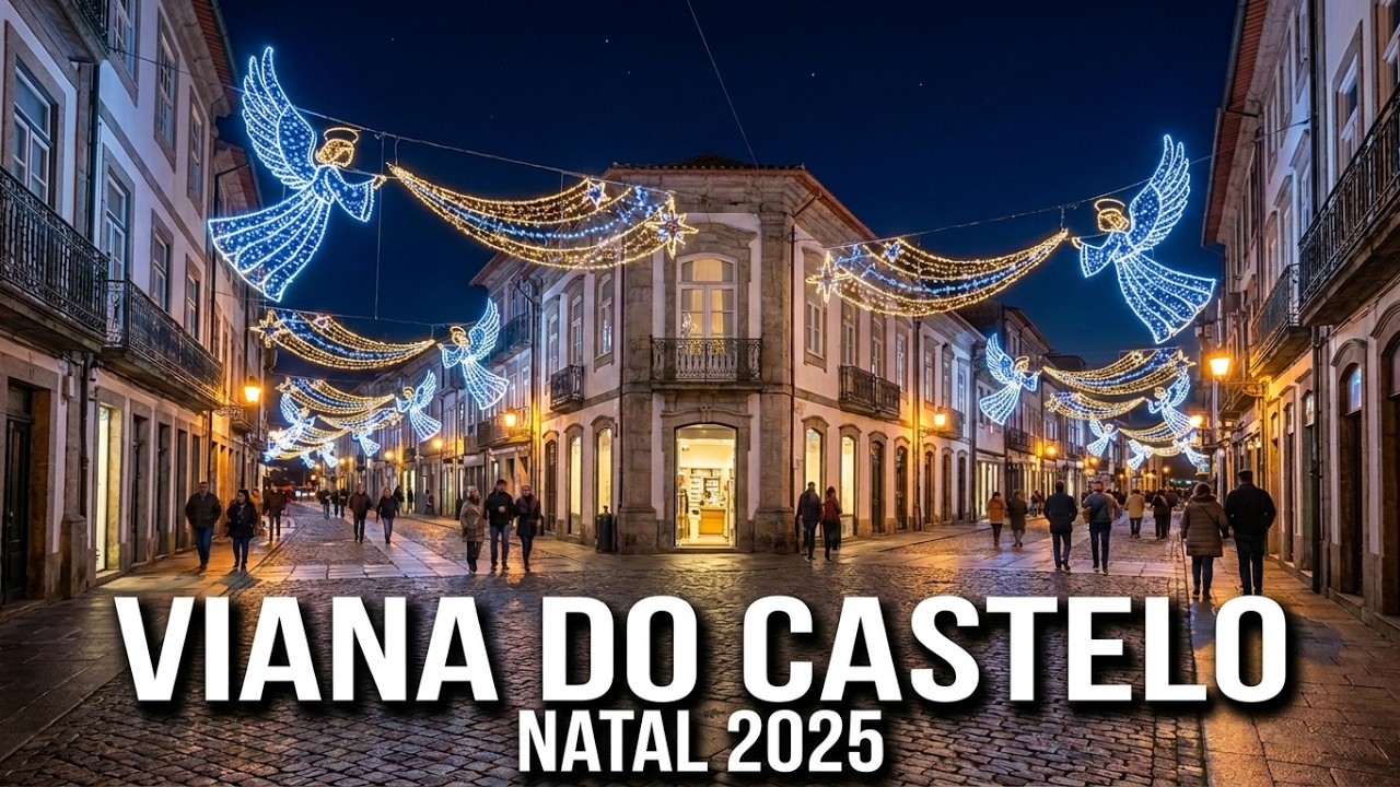 Viana do Castelo. Portugal. Iluminações de Natal 2025