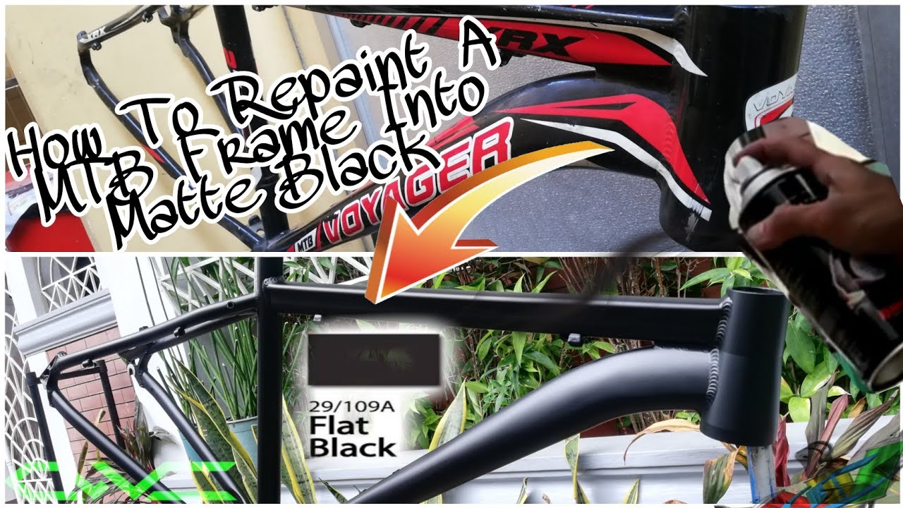 How To Repaint MTB Frame In Matte Black