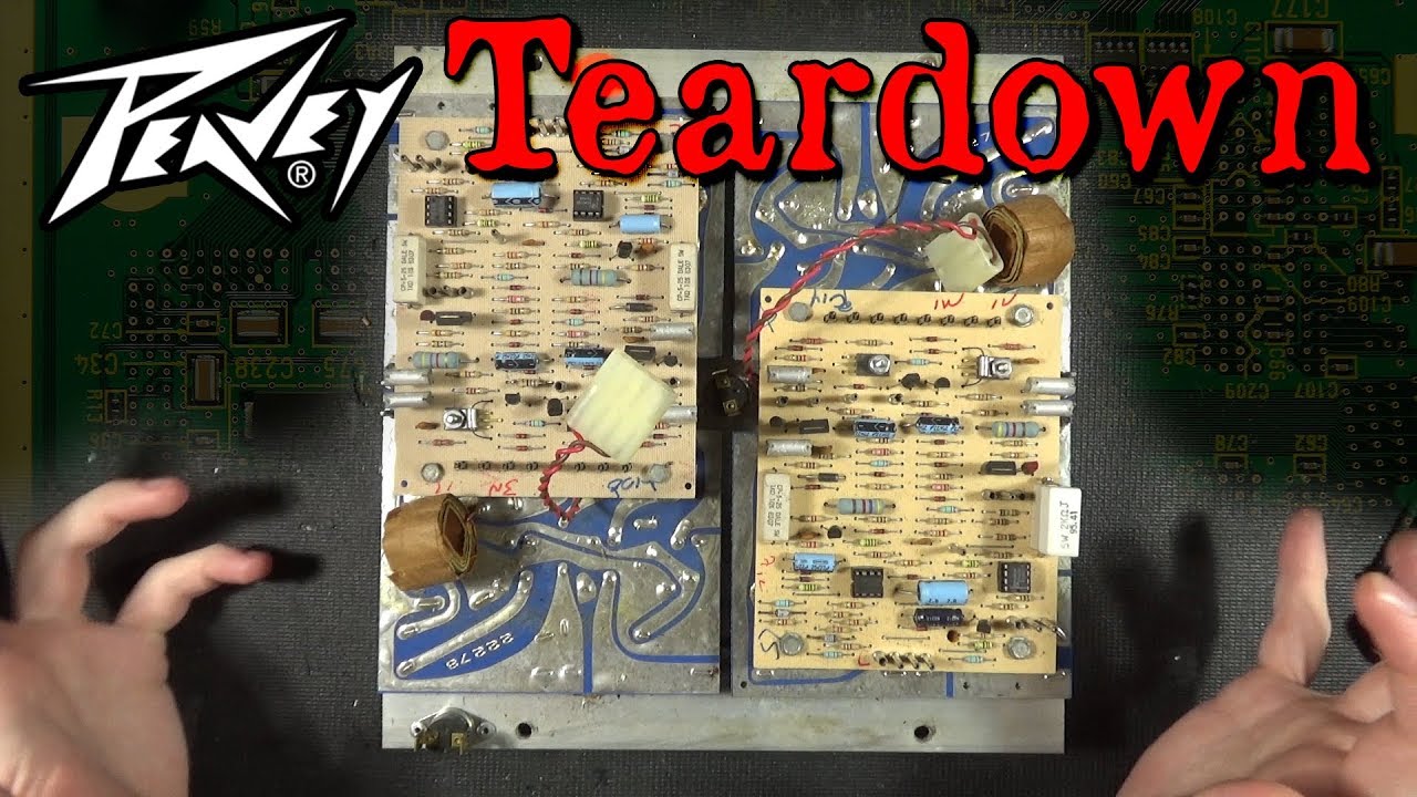 Amp Boards - Peavey XR-1200 Stereo Powered Mixing Console Teardown part 2