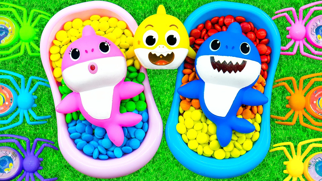 Satisfying 14 Minutes Candy Bath Challenge, Rainbow Bathtubs + Candy Beads